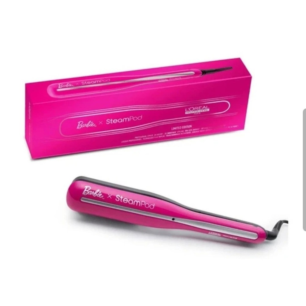 L'Oreal Rowenta Barbie x SteamPod 3.0 Hair Flat Iron Pink Limited Edition NWT